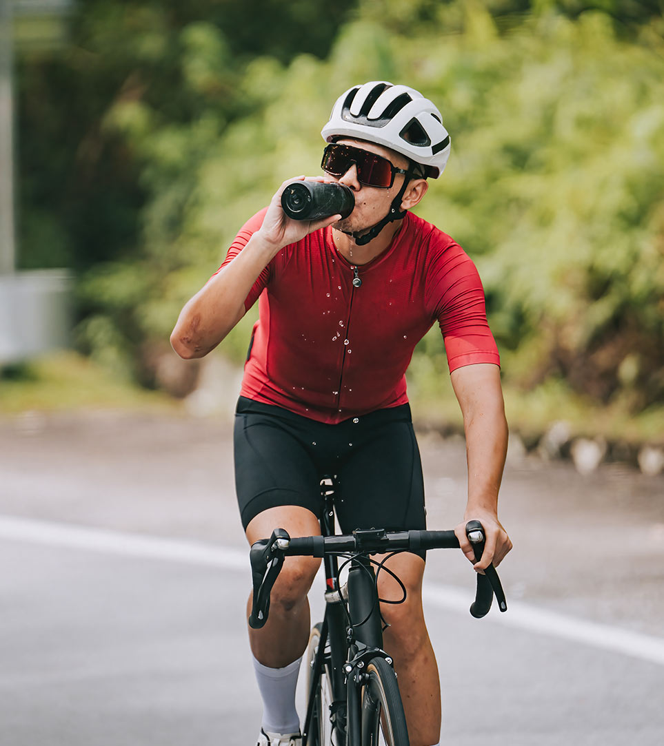 Cyclist on an endurance ride